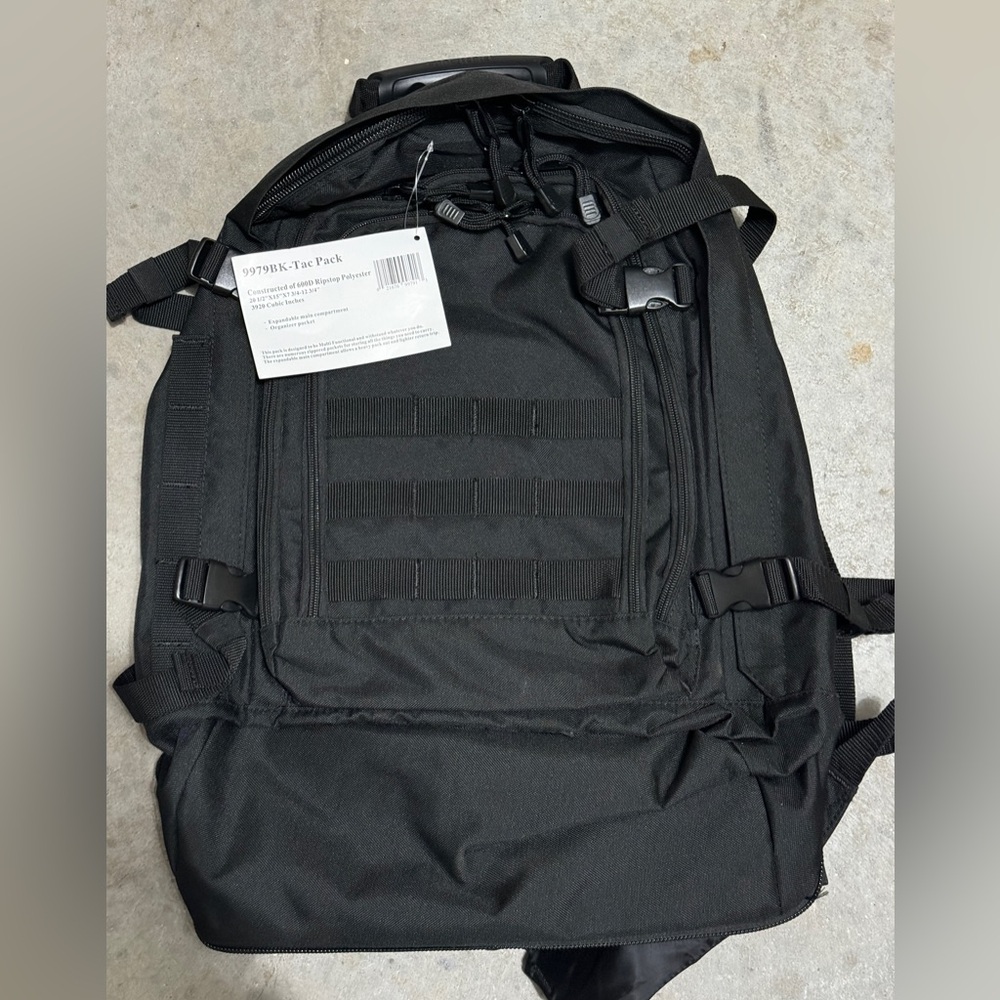 Code Alpha 3 Day Stretch Tactical Backpack, Black,